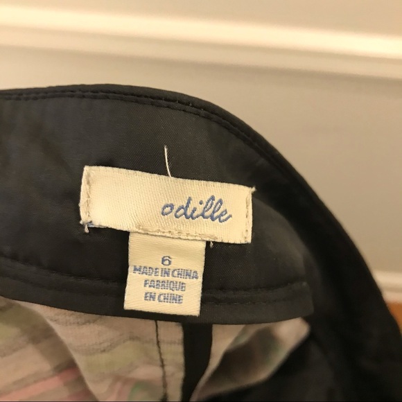 Anthropologie Odille Spectrum Maps Skirt 6 green purple stripes - Picture 9 of 9